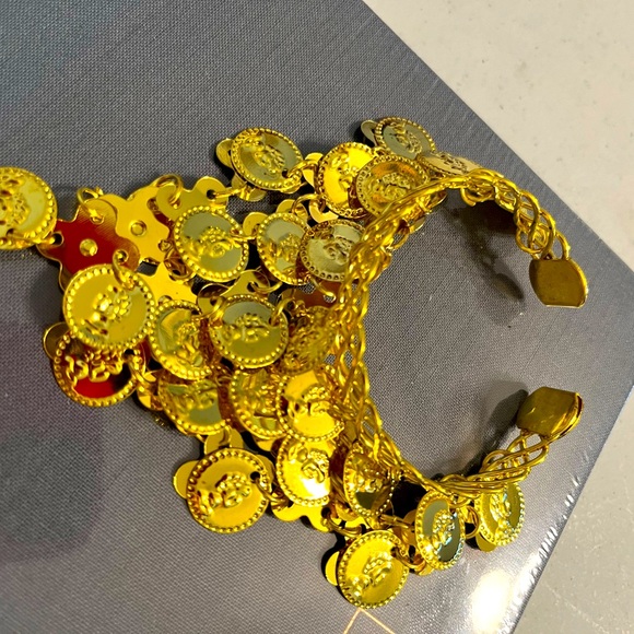 Bangle cuff and ring for belly dancing attire - Picture 1 of 4